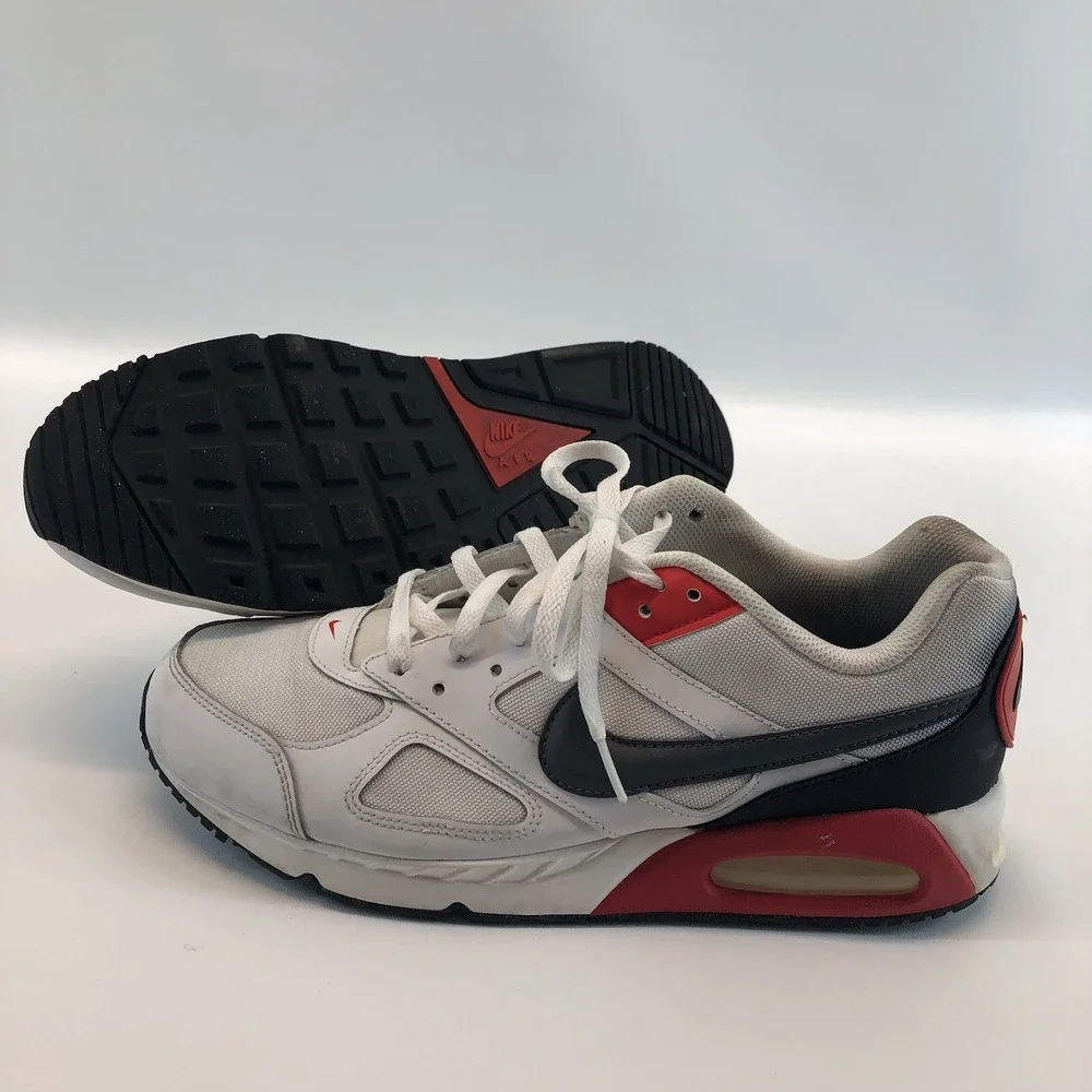 Nike Air Max IVO Mens Size 11.5 White Black Red Athletic Running Shoe CD1540-100